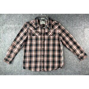 Cody James Shirt Youth Boys Size XL Regular Fit Plaid Flannel Snap Button